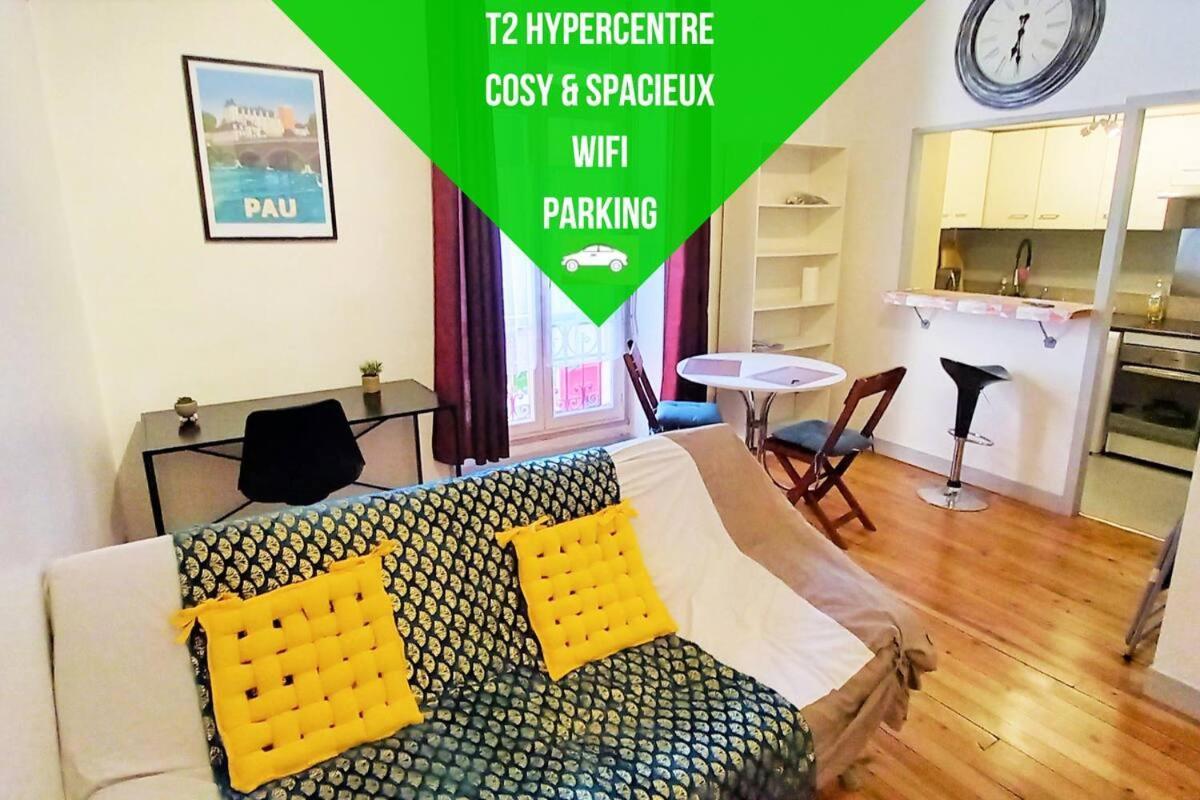 Le Gambetta T2 Cosy Hypercentre Wifi Fibre Avec Parking Apartman Pau Kültér fotó
